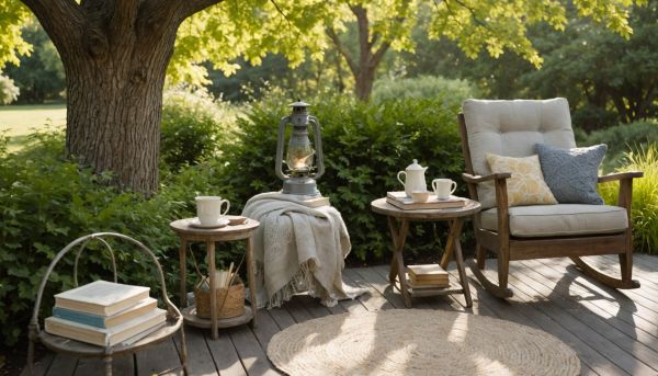 Comment créer un coin lecture ombragé sous un arbre ?