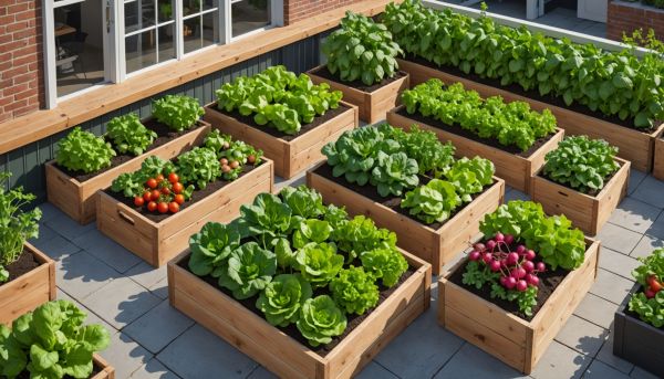 Le potager en carré révolutionne la récolte à domicile